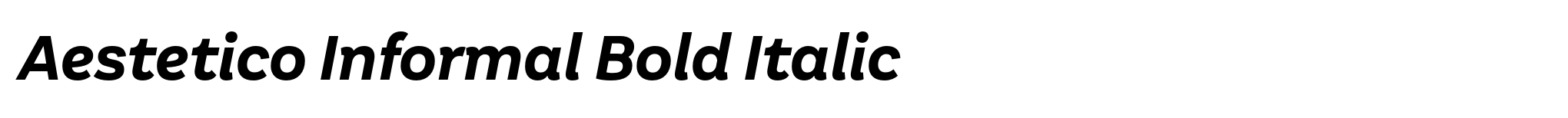 Aestetico Informal Bold Italic image